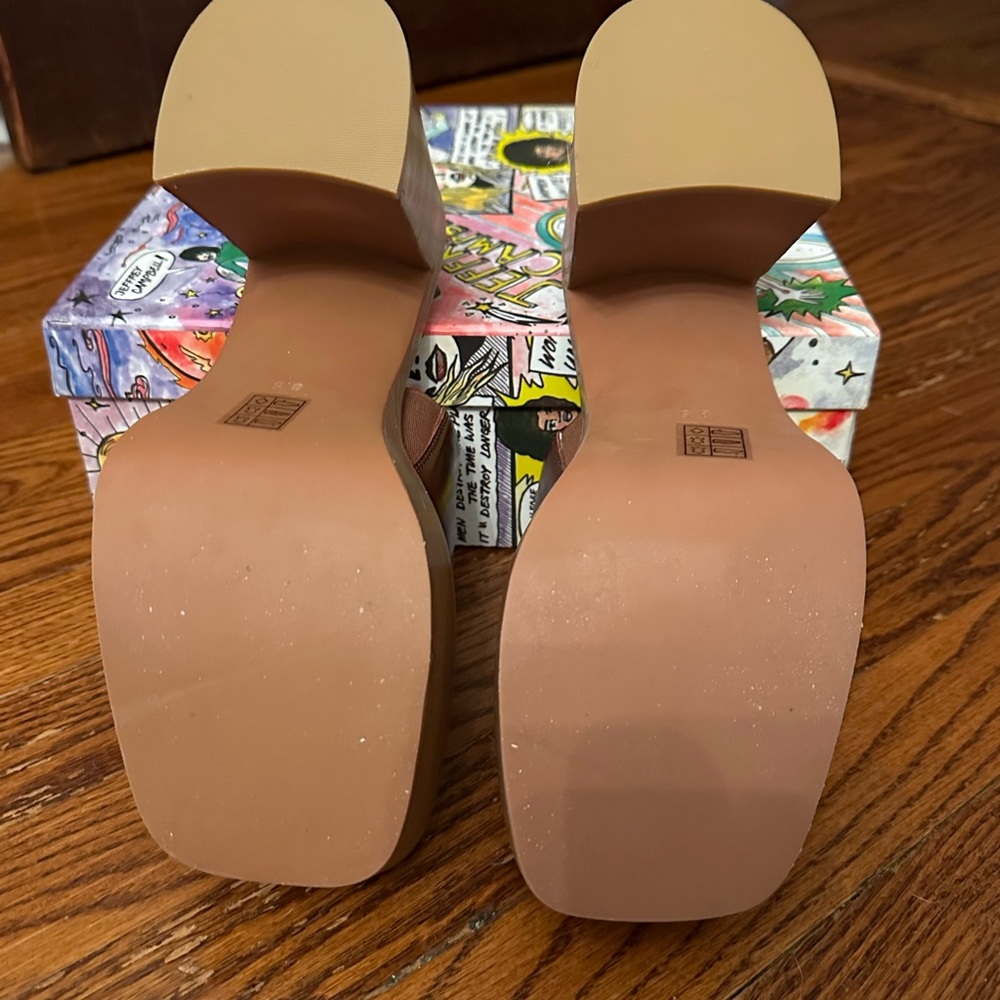 Jeffrey Campbell Concert Platform Sandals NIB Brown 8.5 - Picture 4 of 6